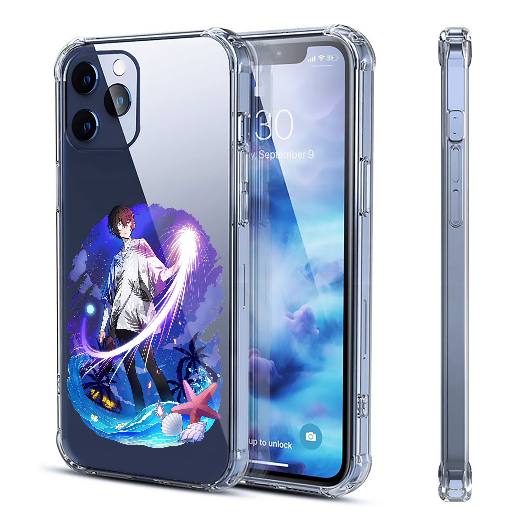 （画像用） 文豪ストレイドッグス Bungo Stray Dogs 【iPhone 12シリーズ対応】透明スマホケース（クリアソフトケース）